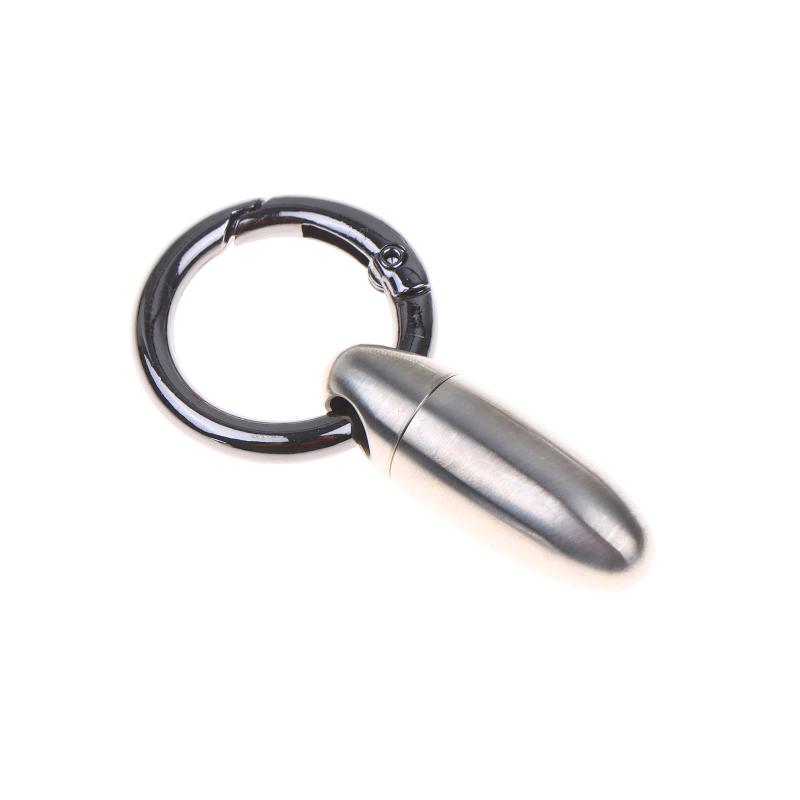 Titanium Alloy Waterproof Bunker Portable Small Pill Box Sealed Waterproof Keyring Mini Carry-On First Aid Pill Bottle