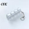 Fidget Keyboard Toy Mechanical Keychain Stress Anxiety Relief Portable Travel Quiet Kids Adults 4 Keys Clicking Sensory Keycap