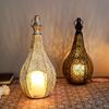 Eisenlaternen Kerzenhalter Schaffen bezaubernde Lichtmuster für Wohnatmosphären im Wohnzimmer