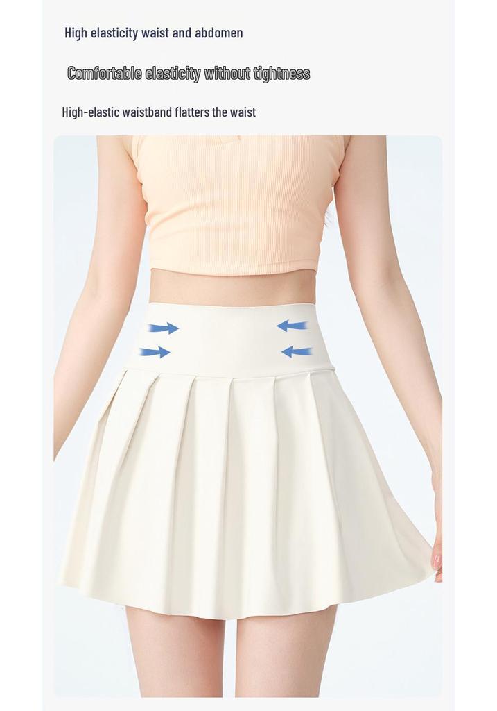 Women's Quick-Dry High-Waisted Pleated Tennis Skirt – Outdoor & Yoga Anti-Exposure Skort