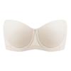 Strapless underwear women's non-slip gathering seamless large chest anti-sagging tube top wedding dress large size bra cover