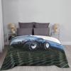 Cool Car Tractor Pattern Blanket Coral Fleece Plush Spring Autumn Portable Soft Throw Blankets for Sofa Couch Bedspreads