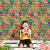 Home Decor 3D PVC Vintage wall sticker Paper Brick Stone Rustic Effect Self-adhesive Home Decor Sticker sticker