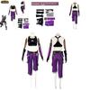 League Of Legends Jinx Cosplay Costume Halloween Party Uniform Set With Exquisite Printing