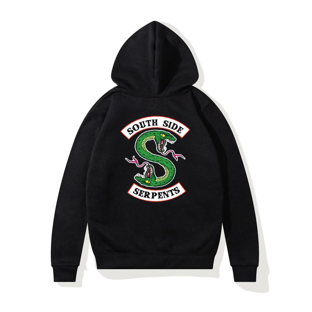 Hip Hop Riverdale South Side Serpents Women Hoodies Fleece Woman Harajuku Pullover Y2K Unisex Hoody Clothes Streetwear