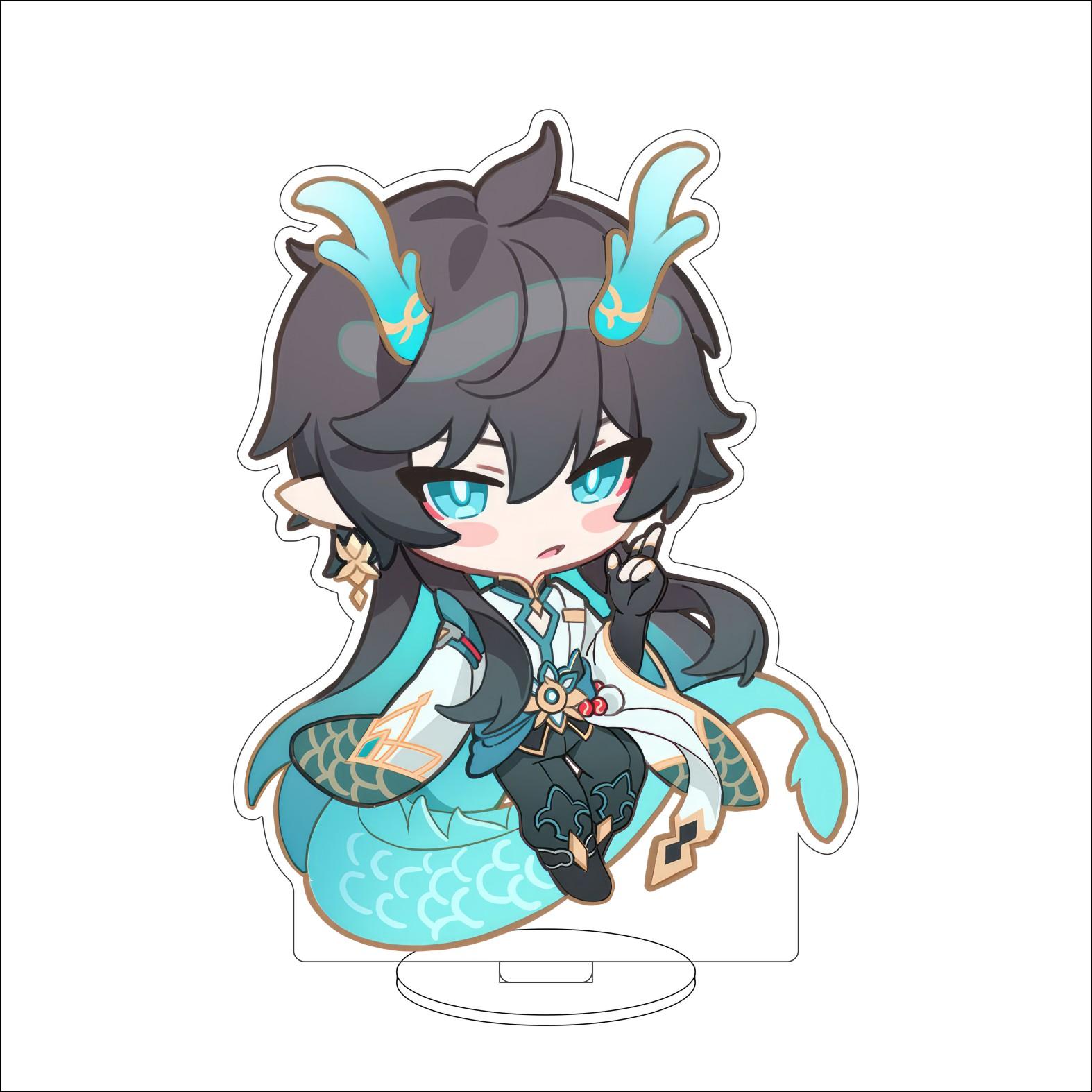 

16CM Anime Honkai Star Rail Cosplay Acrylic Stand Ornaments DanHeng Figure Stand Halloween Gifts 16CM