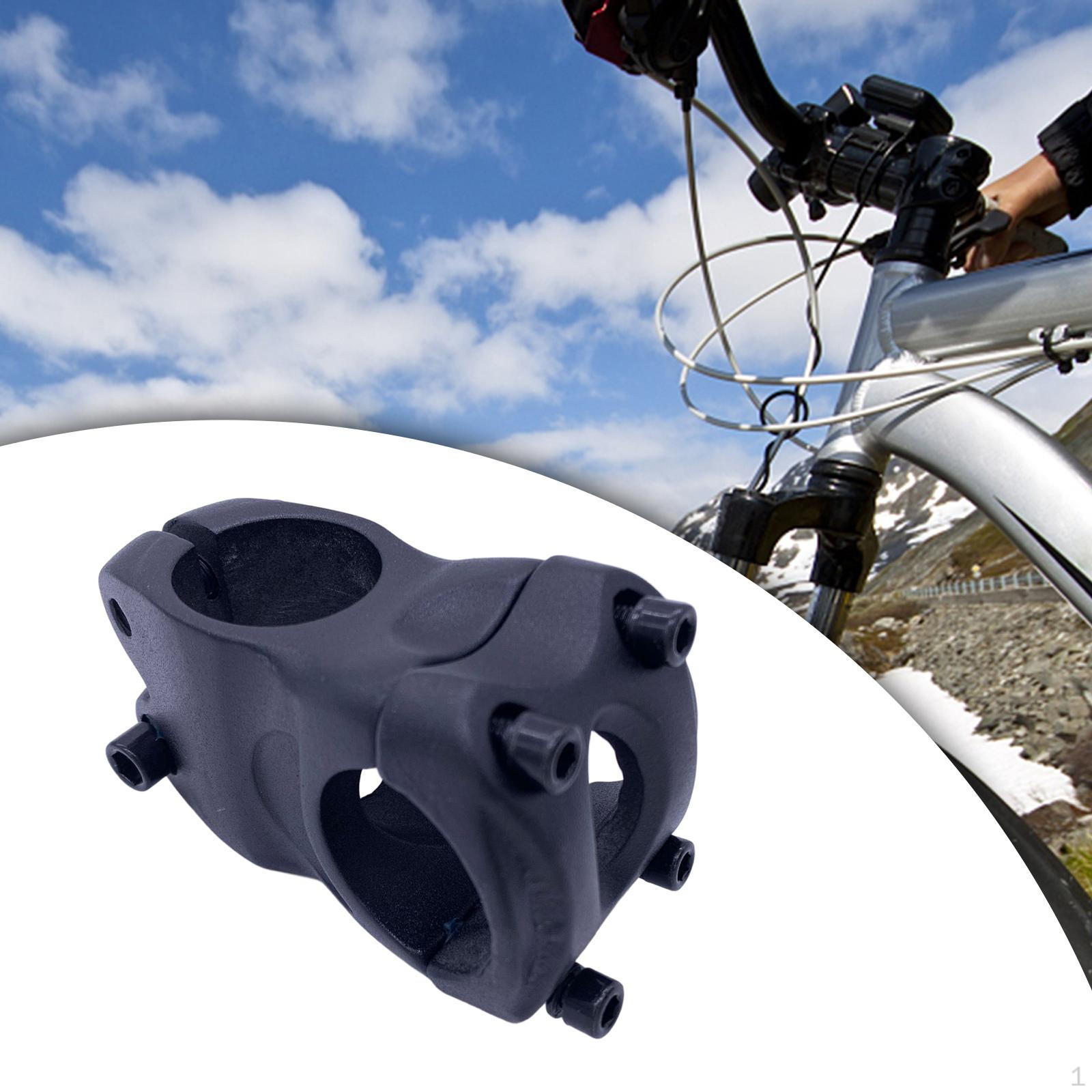 31.8mm Handlebar Stem for 35mm Mountain Bike, Durable Aluminum Alloy Black