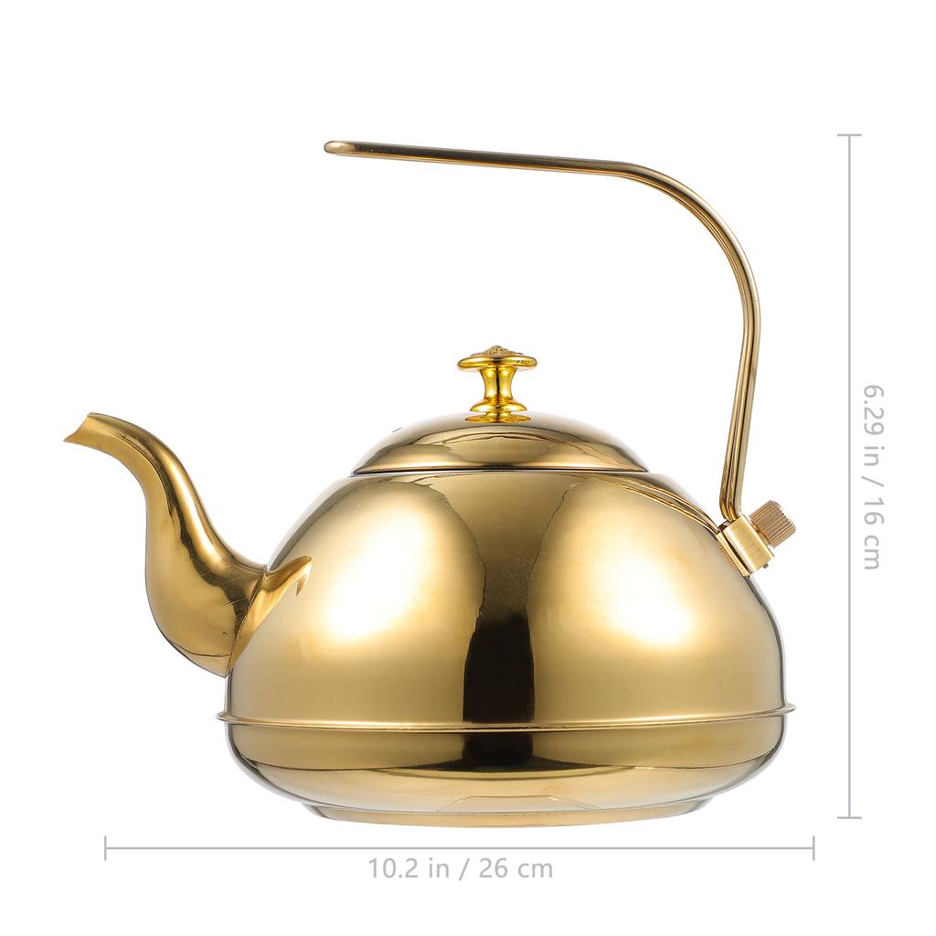 1pc Stainless Steel Tea Kettle 1.5L Glossy Fast Boiling Stove Top Kettle With Built-In Filter Coffee Teapot Home