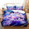 3D Print Anime Kawaii Girl World Dai Star Bedding Set Printed Duvet Cover Sheet Pillowcase Soft Quilt Cover Full Queen King Size