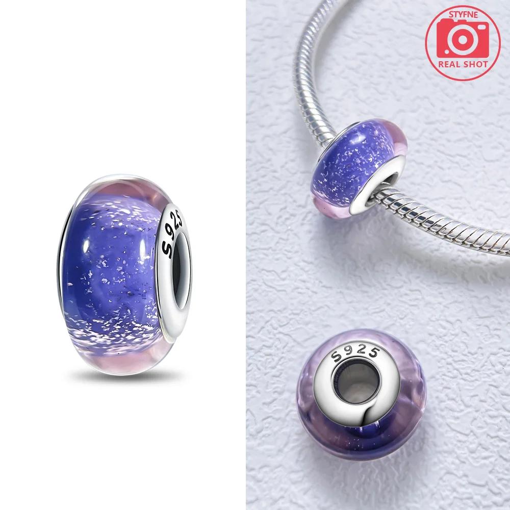 Authentic copper Bracelets Women Diy Gift Murano Jewellery Accessories Charm Bead Charms Bead Charms Flower Blue Star Shape Green Turtle Glass Bead Ch