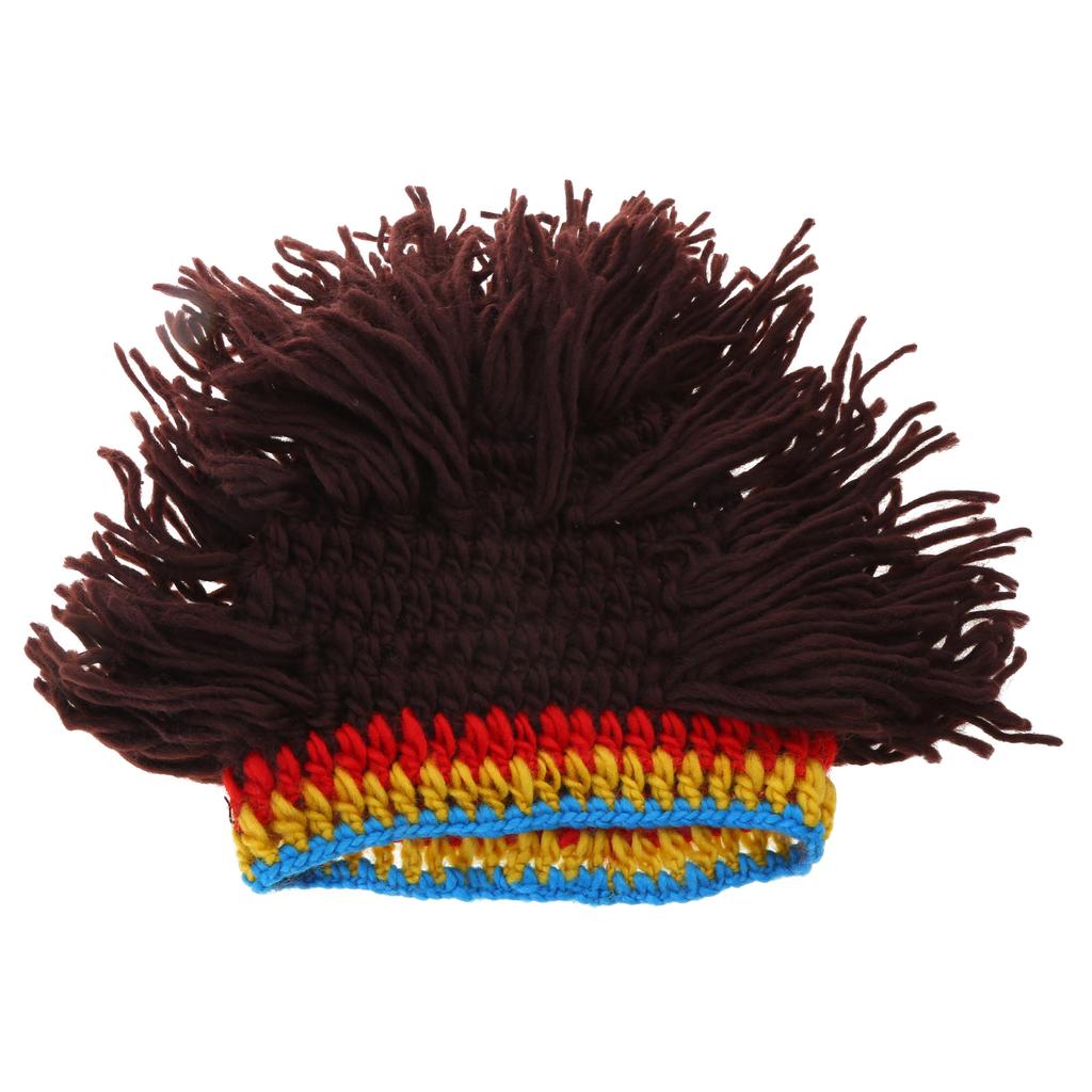 Hair Style Rasta Wig Beard Hats Halloween Caps Handmade Crochet Hat Warm Winter Hats Funny Beanie Hat with Dreadlocks