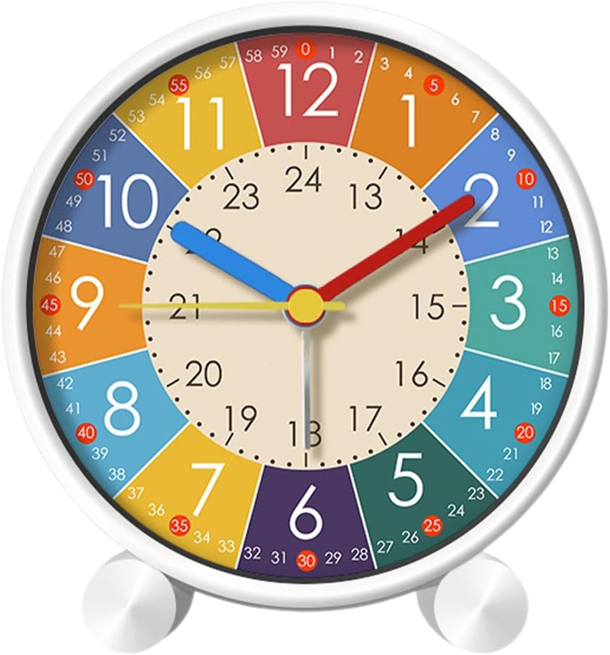 

Sunshine Smile children s school entry, beginner s alarm clock, children s alarm clock with night light, tick-free children s analog alarm clock