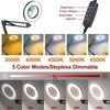 LED Long Arm American Style Folding Magnifier Desk Lamp for Welding and Repair with Eye Protection