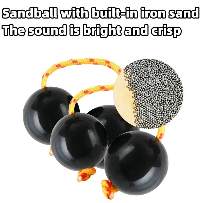 Rhythm Sand Ball Musical Instrument Accompaniment Tool Handheld Sand Egg Percussion Toy for Kids Adults Early Education Music