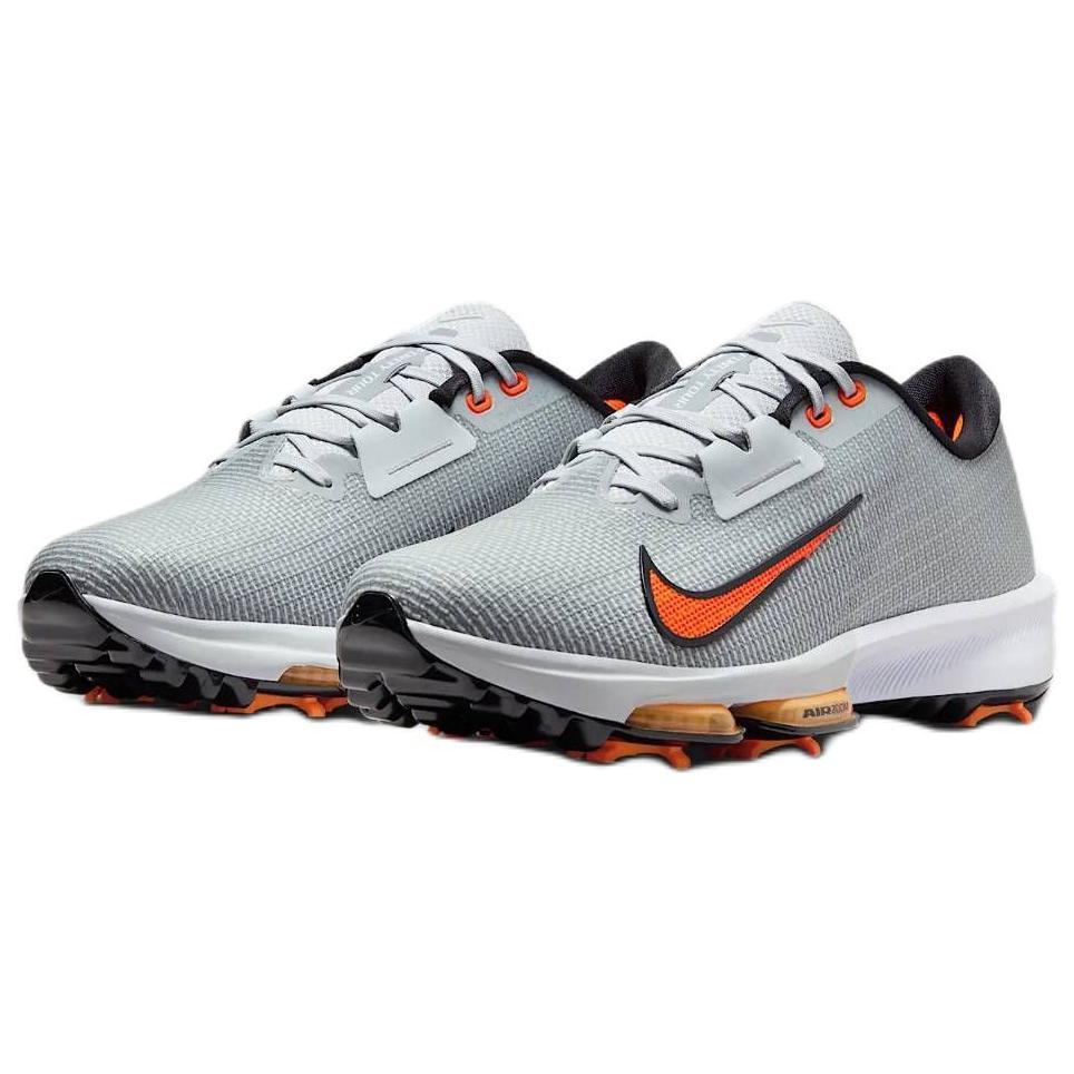 Nike Air Zoom Infinity Tour 2 Golf Pure Platinum Safety Orange Men Sneakers Grey White HQ2158-001