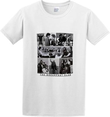 Men's Round Neck T-Shirt Breakfast Club Movie Moments Screenshots John Bender Fist Pump Pure