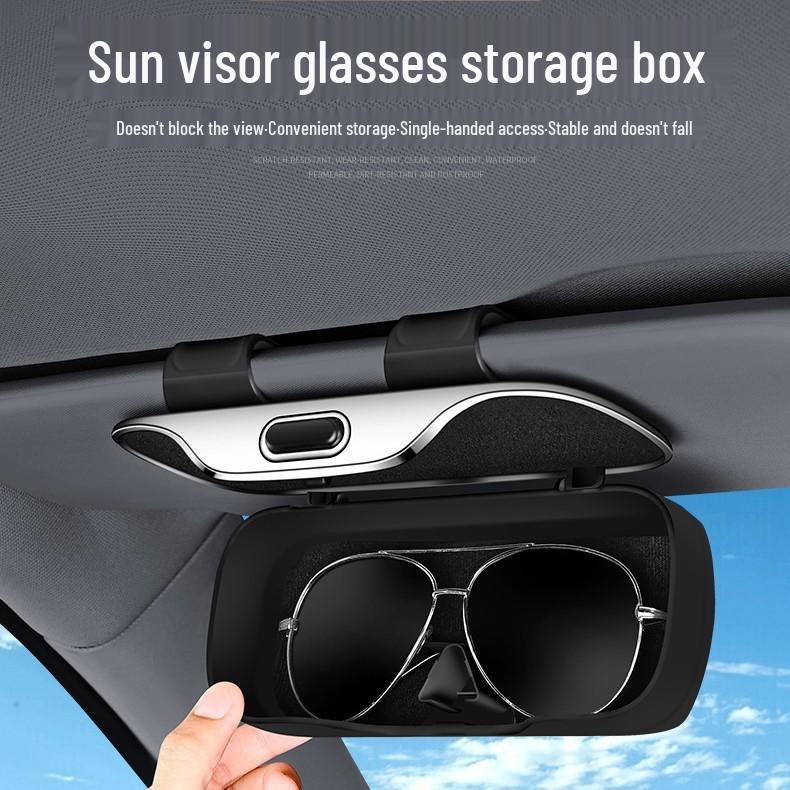 Parasolar interior auto Suport ochelari de soare & Clips de depozitare carduri