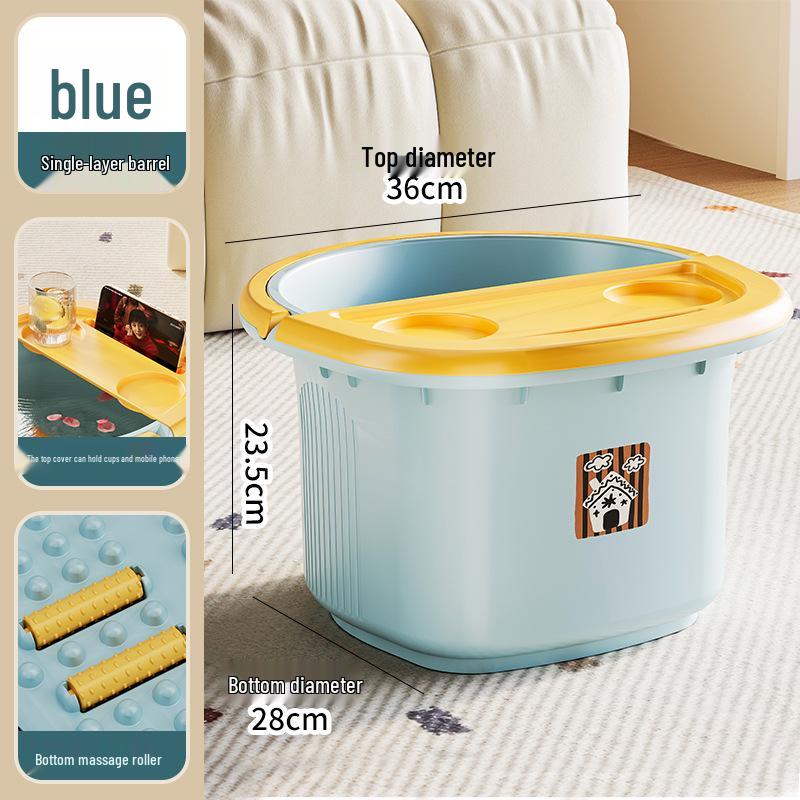 Thickened Heat-Preserving Foot Bath Basin for Home and Dorm Use