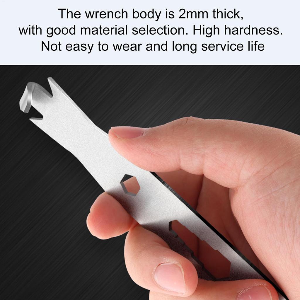 Fence Wire Twister Stainless Steel Cable Fixing Tensioner Multi-Functional Wire Twisting Fencing Tool With Hexagonal Holes