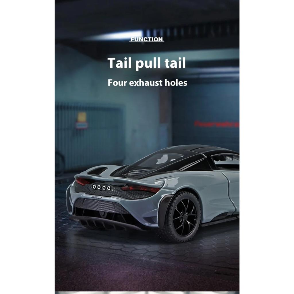 1/32 Mclaren 765LT Supercar Series Metal Alloy Diecast Model Car Fine Decorative Ornaments DIY Self Designed Gifts for Boyfriend