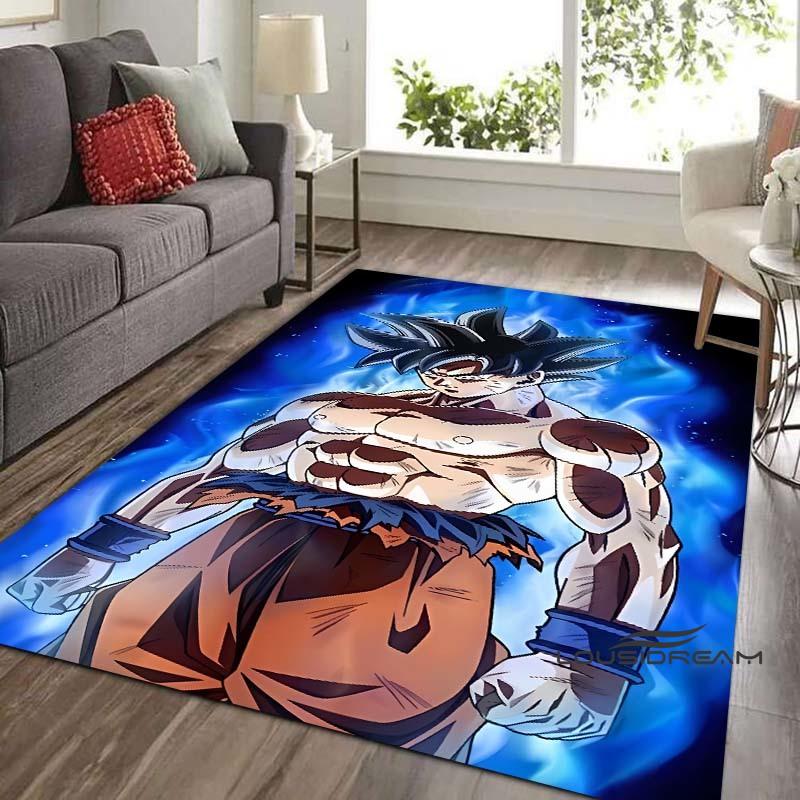 Tappeto Dragon Ball Beerus, Il Dio della Distruzione, Adatto per Camere da Letto, Soggiorni e Balconi; Tappetino Antiscivolo per Pavimenti.