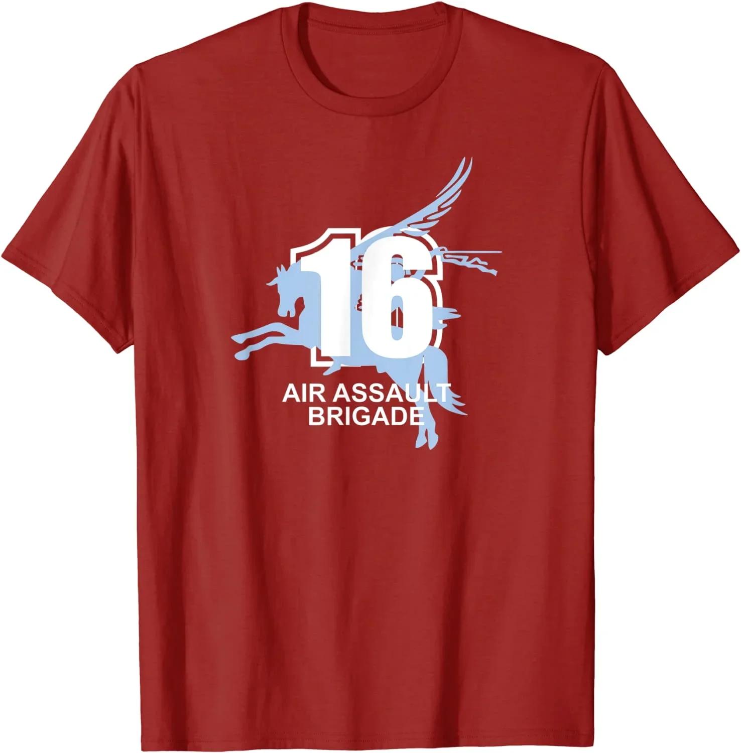

British Army 16 Air Assault Brigade TShirt 100 Cotton ONeck Short Sleeve Summer Casual Mens Tshirt Streetwear S