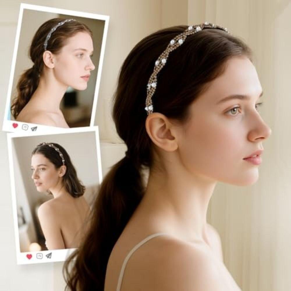 Wave Comb Wave Headbands U Shape Plush Teethed Hairband Fashion Headwear  Daily Use