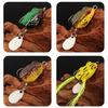 Topwater Frog Lures Set Realistic Appearance Sharp Hook Design Frog Artificial Soft Baits Freshwater Simulated Frog Lures