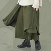 WEEN CHARM Sarouel Modified Aladdin Wrap Drape Wide Leg Jogger Loose Stylish Hakama Pants with Elastic Hip Hop Suitable for All Seasons Men's Pants,