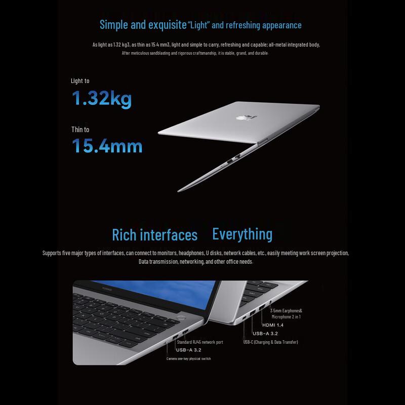 Huawei Qingyun L540x 14-inch Business Laptop (CN version)