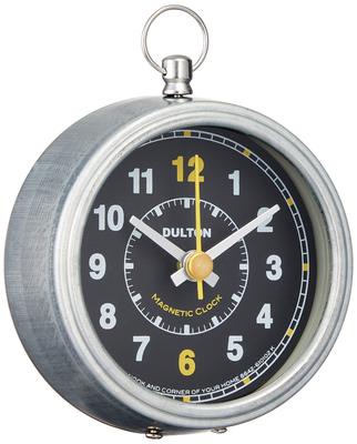 Reloj Magnético Dulton Redondo Negro Reloj pequeño con imán Altura 73mm Ancho 65mm Profundidad 23mm H20-0244ROBK