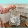 Sac Seau Tendance à Sequins Sac Bandoulière Polyvalent Pour Femmes En Couleurs Noir Rose Argent