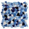 Azulejos Cerâmicos Coloridos 30x30cm com Pedrisco Grátis para Jardim Piscina Parede de Fundo Mosaico Azulejos Resistentes ao Desgaste Decoração