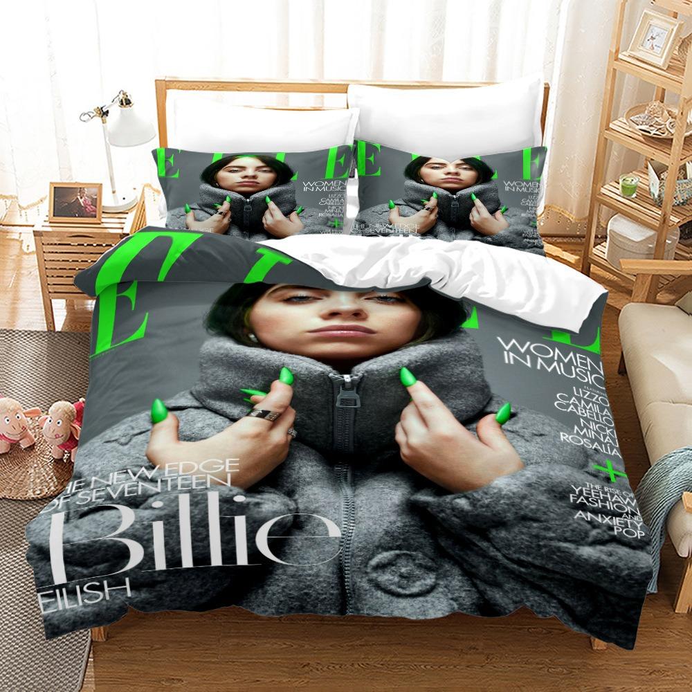 Teens Billie Duvet Cover Set Bedding Set Comforter Cover Machine Washable for Bedroom Decor Children Teens Birthday Gifts