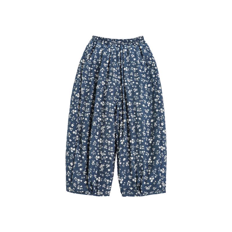 Зимний ретро плюшевый комплект с пальто и цветочными брюками для девочек YouYou 2025 90