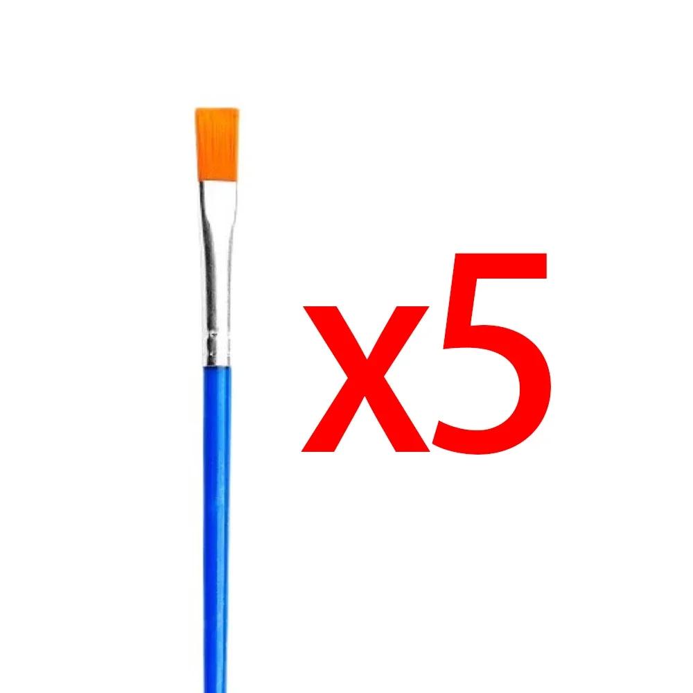 5-100pcs Paint Brushes Set for Kids Acrylic with Flat Round Pointed Paint Brushes Craft Watercolor Oil Painting Brushes