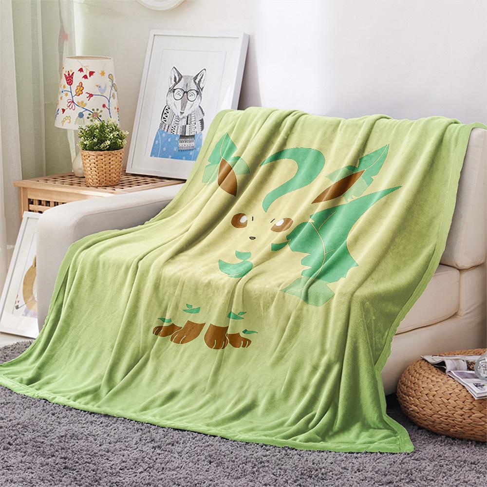 Eevee Print Flannel Blanket, High Quality Comfortable for All Seasons, Home Decor, Warmth and Comfort