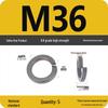 8.8 Grade Black Shock Absorbing Washer M3-M16