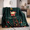 1 Stück Weihnachten, Weihnachtsmann Weiche & Warme Polyester Strickdecke, Digital Bedruckt, Ganzjahres-Überwurf zum Nickerchen, Reisen, Sofa yy250906037