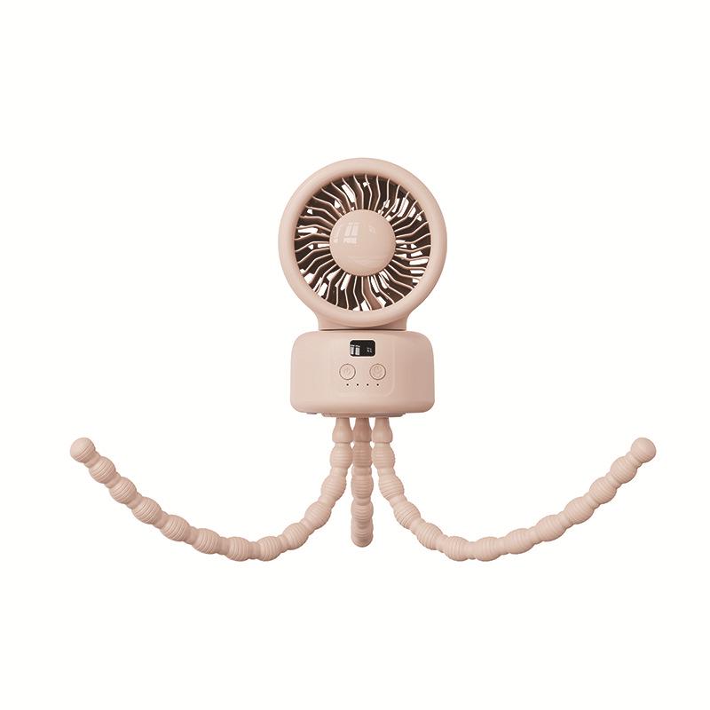 Weilexing 26th Anniversary Octopus Stroller & Camping Fan with Auto Head Shake 112*98*416mm розовый