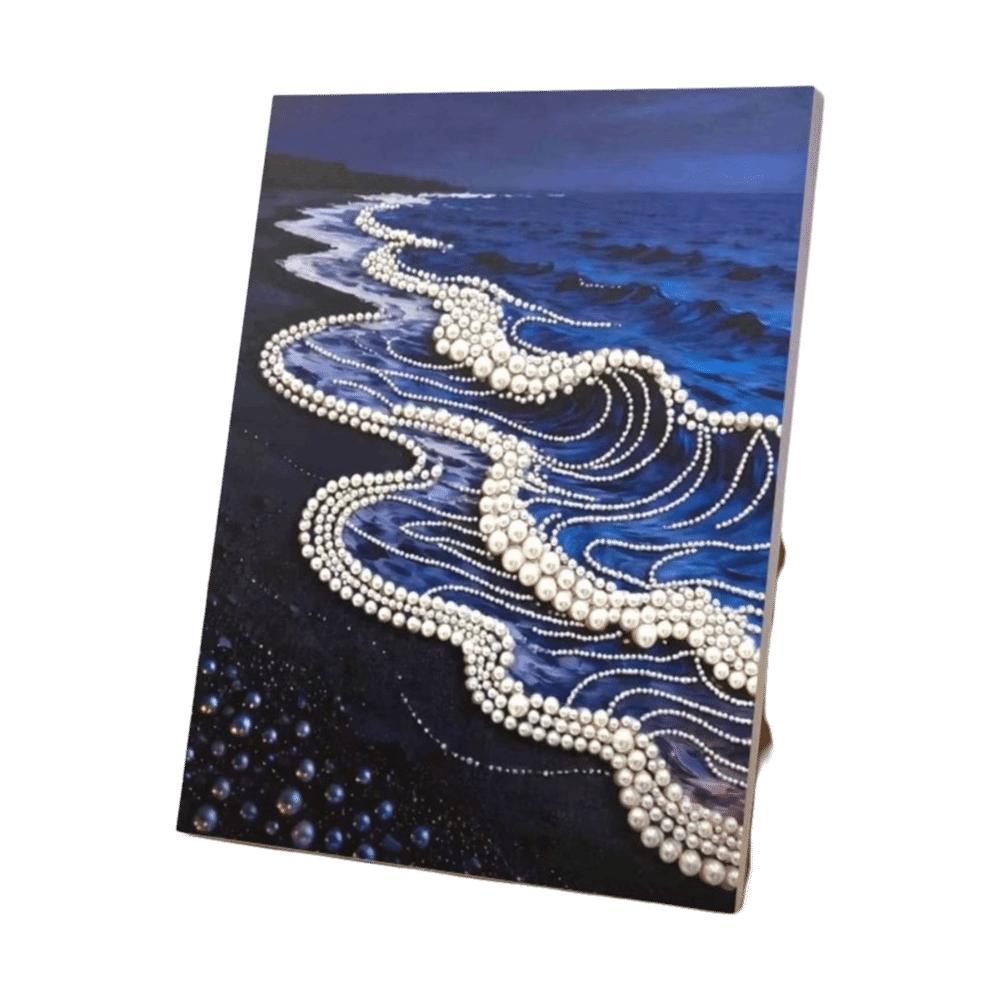Flower Pearl Beads Painting Sea Decorative Painting DIY Painting Material Pack Wall Decor