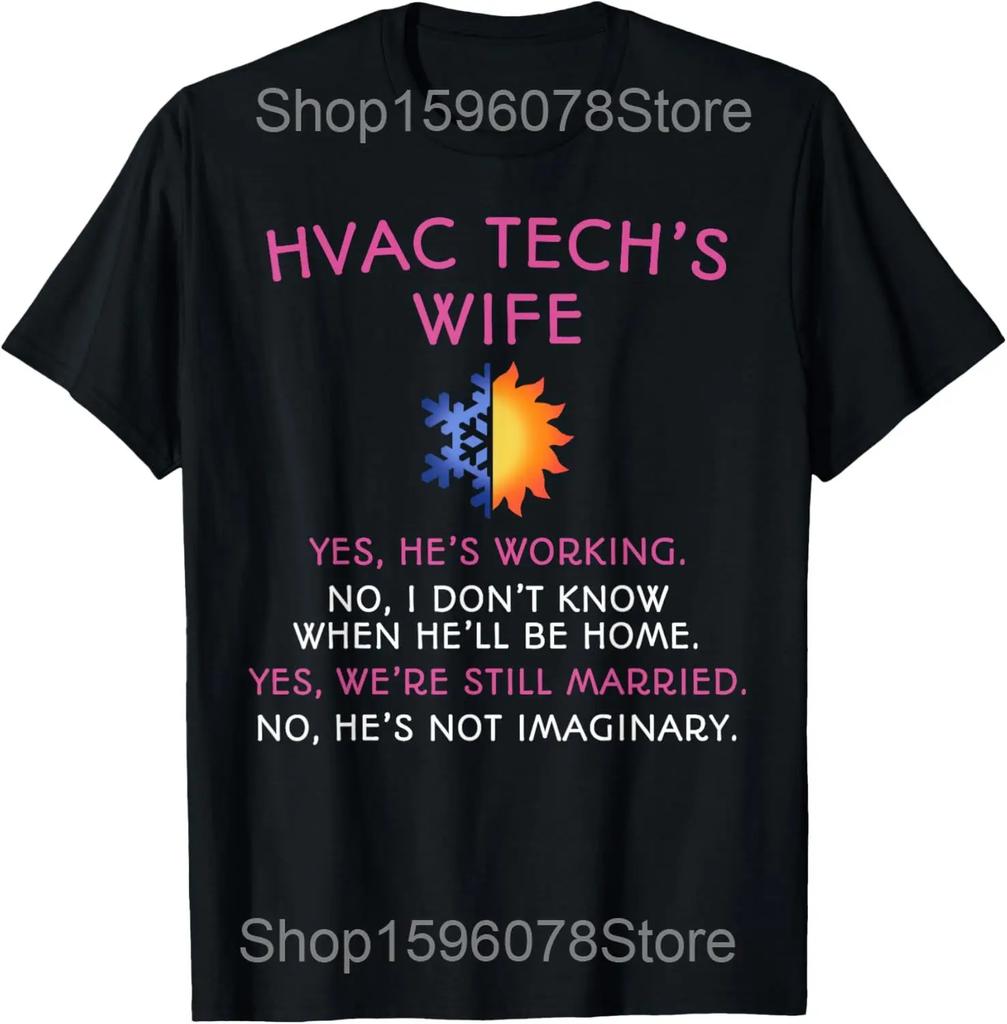 HVAC Techniker Mechaniker T-Shirts Herren Baumwolle Humor Streetwear T-Shirt Kurzarm Unisex Locker Reparatur HVAC Systeme Kleidung