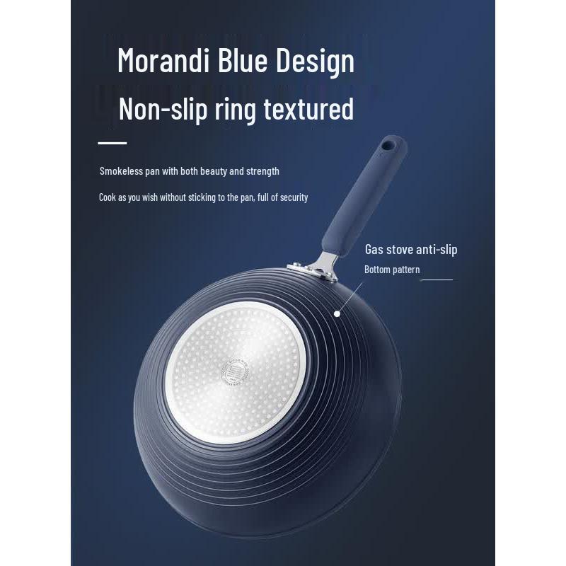 COOKER KING Valley Deep Blue Non-Stick Wok