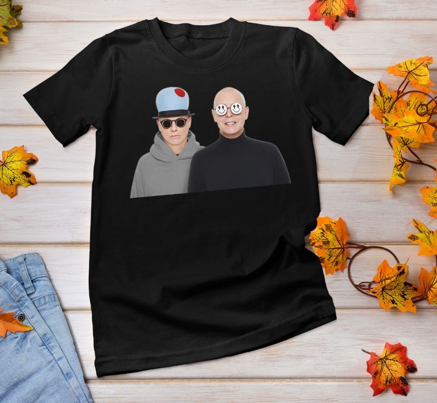 Vintage Pet Shop Boys Photo Men T-shirt Black Cotton Tee All Size S-5XL Unisex T-Shirt S