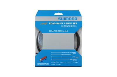 SHIMANO Polymer Coated Shift Cable Set for Bicycles OT-SP41 (Black)