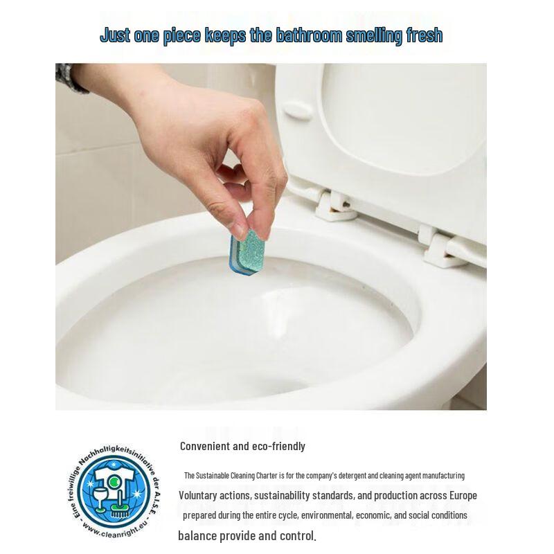 Effervescent Toilet Cleaner Tablets: Powerful Yellow Stain Removal & Deodorizing Solution