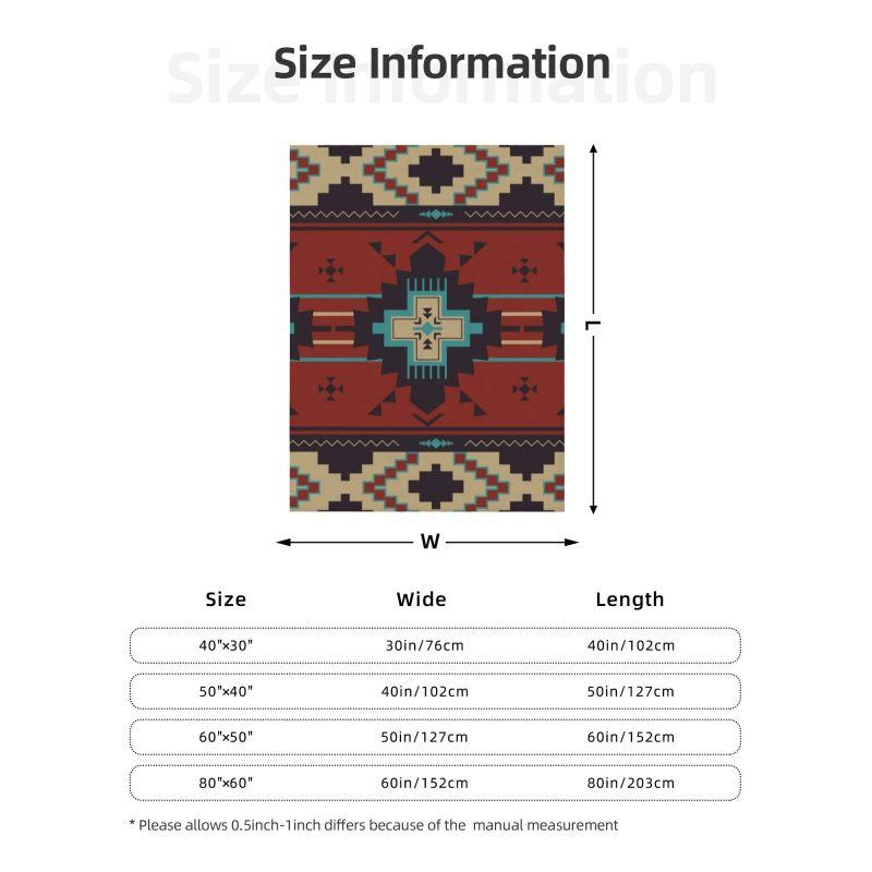 Coperta Personalizzata Modello Navajo Nativo Americano Boho Azteco Morbido Pile Caldo Primaverile Flanella Coperte Plaid Divano Biancheria da Letto Copriletto