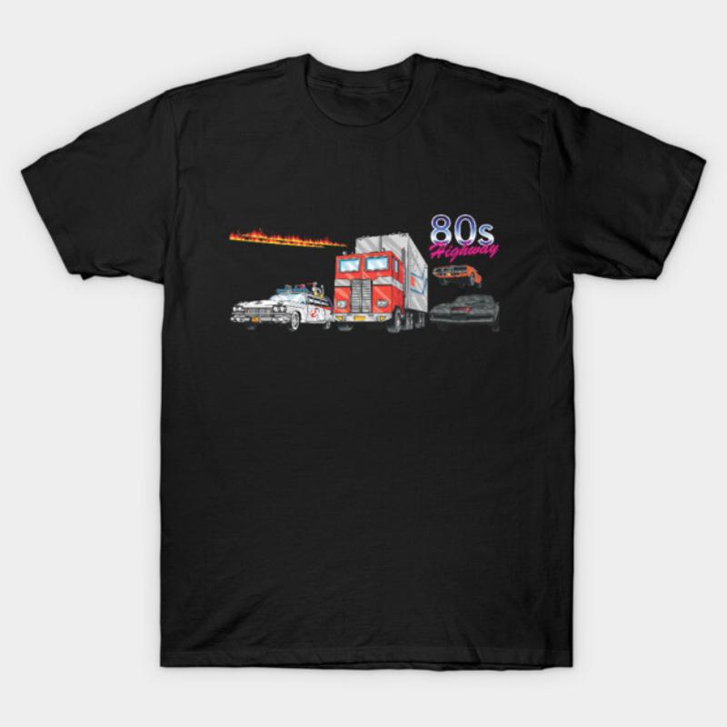 

80s Highway TShirt New SpringSummer Arrivals Regular Fit Casual Streetwear Unisex Women American Street Style Graphic Y2K 4XL