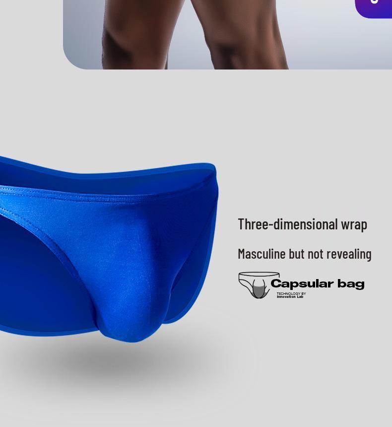 Pánské sportovní slipy s U-pouzdrem: Tenký, Prodyšný, Trojúhelníkový design s nízkým pasem