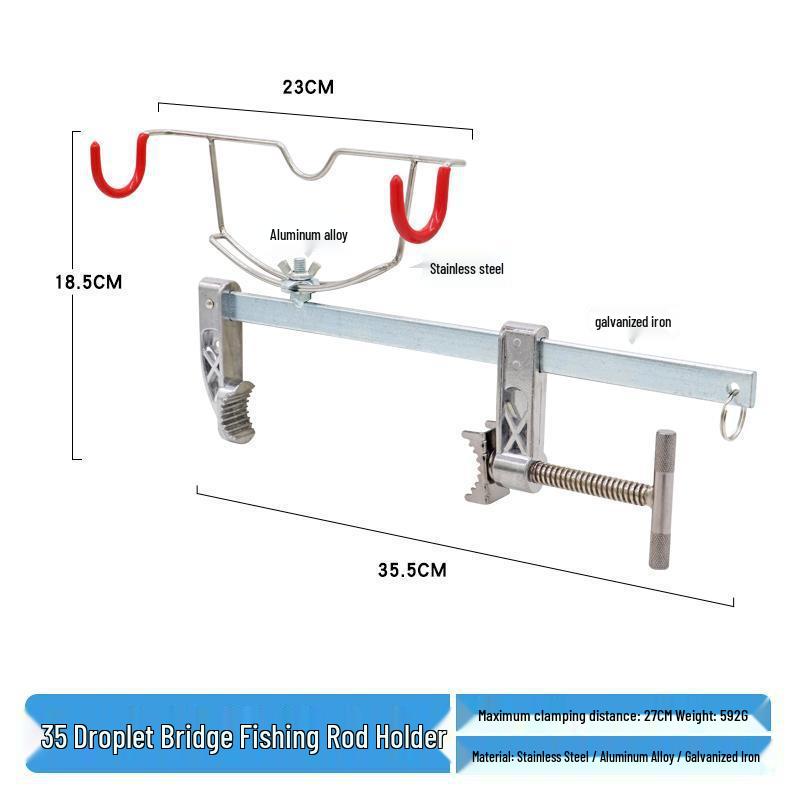 Multi-Functional Fishing Rod Holder for Ice, Boat, and Raft Fishing